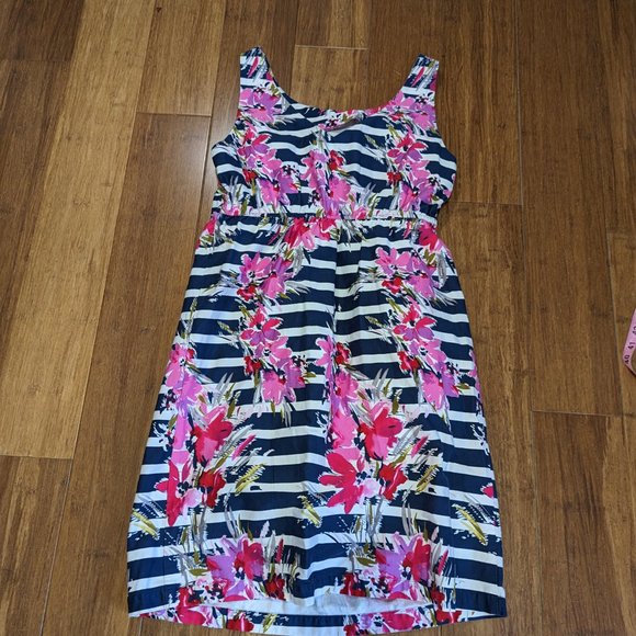 Motherhood Maternity Striped Floral Dress - Picture 10 of 11